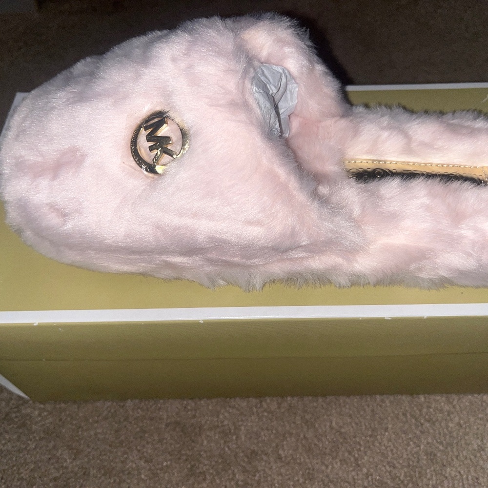 Michael Kors pink slippers